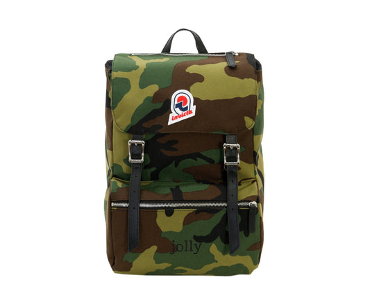 Invicta Jolly Camouflage Star Icon Green Camo Backpack 206001803-FD9