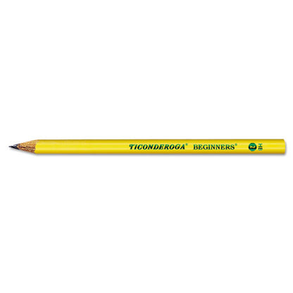 Ticonderoga Beginners Woodcase Microban #2 HB Yellow Barrel Pencils (12 Count) 13080