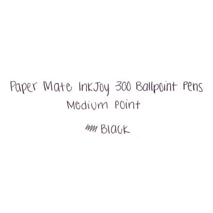 Paper Mate InkJoy 300RT Retractable Ballpoint Pen Medium Point 1mm Black Ink (12 Count) 1951260