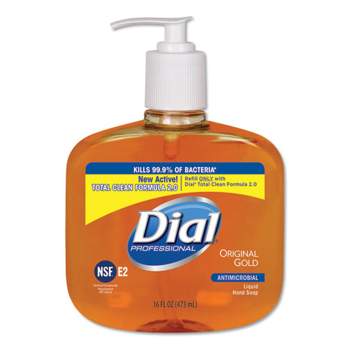 Dial Gold Antimicrobial Hand Soap Floral Fragrance 16 oz Pump Bottle (12 Pack) 80790
