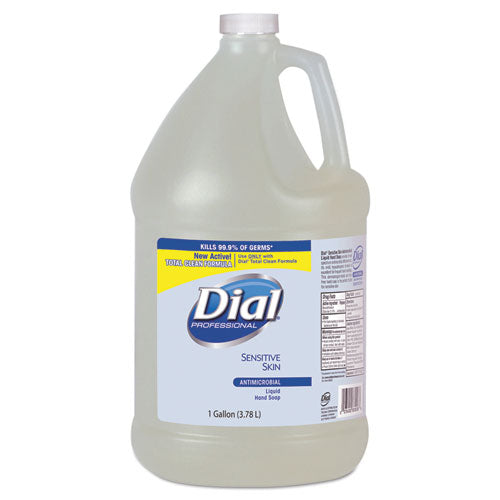 Dial Antimicrobial Soap for Sensitive Skin Floral Scent 1 Gallon Bottle (4 Pack) 82838