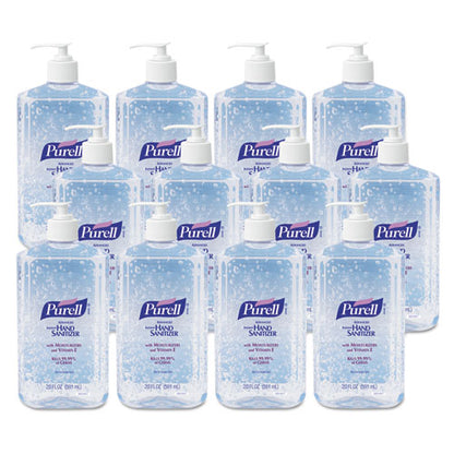 Purell Advanced Refreshing Gel Hand Sanitizer Clean Scent 20 oz Pump Bottle (12 Pack) 3023-12