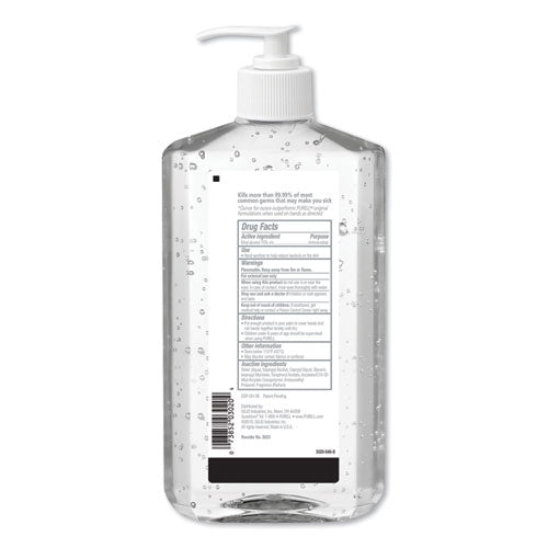 Purell Advanced Refreshing Gel Hand Sanitizer Clean Scent 20 oz Pump Bottle (12 Pack) 3023-12