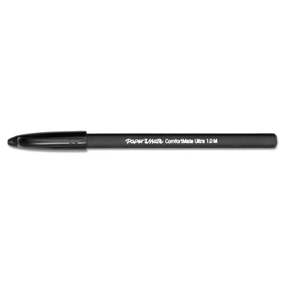 Paper Mate ComfortMate Ultra Stick Ballpoint Pen Medium Point 1mm Black Ink (12 Count) 6130187