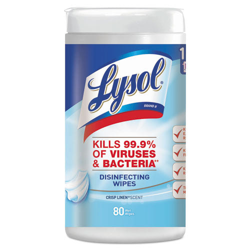 Lysol Disinfecting Wipes Crisp Linen Scent 80 Wipes (6 Pack) 19200-89346