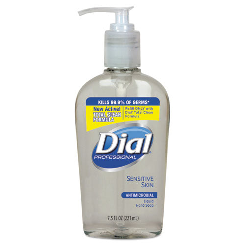 Dial Antimicrobial Soap for Sensitive Skin Floral Scent 7.5 oz Decor Pump Bottle (12 Pack) 82834
