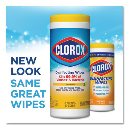 Clorox Disinfecting Wipes Crisp Lemon Scent 35 Wipes 01594