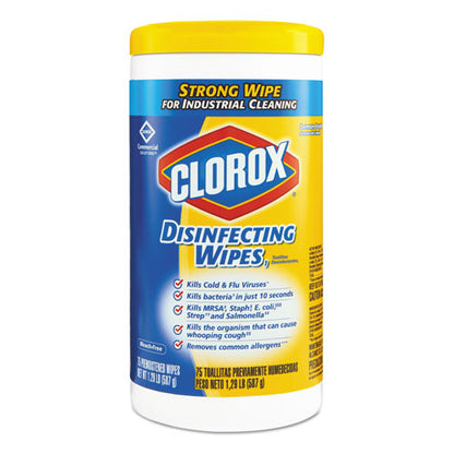 Clorox Disinfecting Wipes Lemon Fresh Scent 75 Wipes 15948