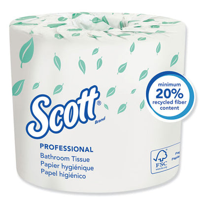 Scott Essential Standard Roll Bathroom Toilet Tissue Paper 2 Ply 550 Sheets White (20 Rolls) 13607