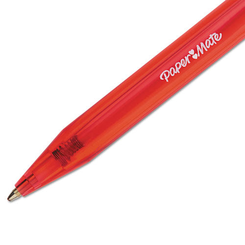 Paper Mate InkJoy 100RT Retractable Ballpoint Pen Medium Point 1mm Red Ink (12 Count) 1951252