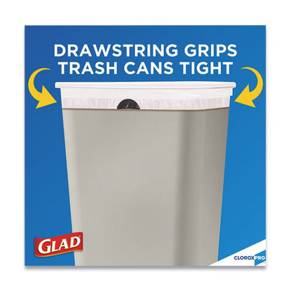 Glad Tall Kitchen Drawstring Trash Bags 13 Gallon Grey (100 Bags) 78526