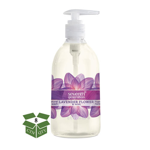 Seventh Generation Natural Hand Wash Lavender Flower & Mint 12 oz Pump Bottle (8 Pack) SEV22926