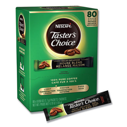 Nescafe Taster's Choice Decaf Instant Coffee 0.06 oz 80 Sticks 66488
