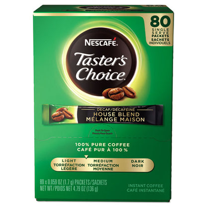 Nescafe Taster's Choice Decaf Instant Coffee 0.06 oz 80 Sticks 66488
