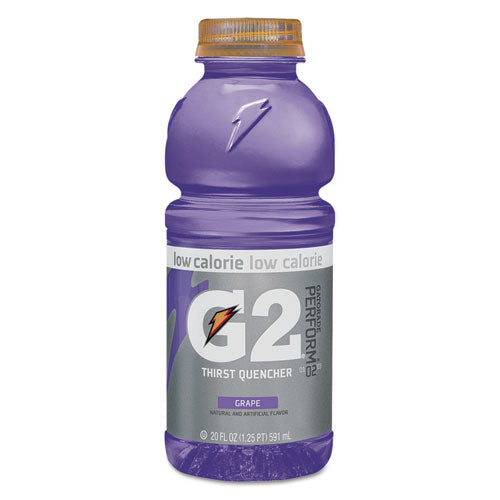 Gatorade G2 Perform 02 Low-Calorie Thirst Quencher Grape Flavor 20 oz Bottle (24 Pack) 04063