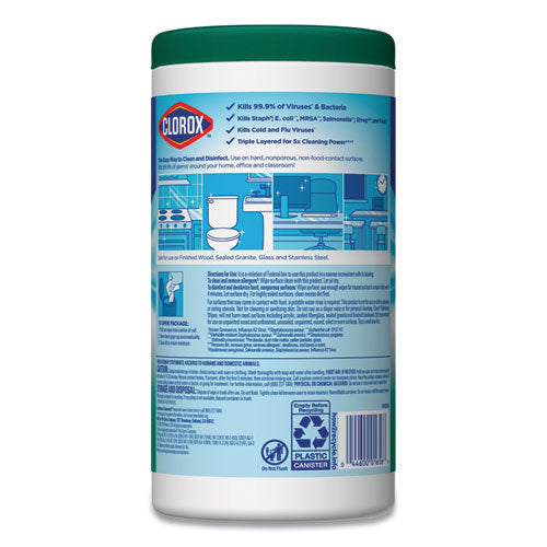 Clorox Disinfecting Wipes Fresh Scent White 75 Wipes (6 Pack) 01656