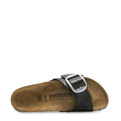 Birkenstock Madrid Big Buckle Birko Flor Licorice Women's Sandals 1015315 Narrow Width