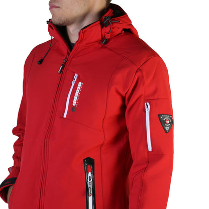 Geographical Norway Tichri Red Hooded Bomber Men's Jacket