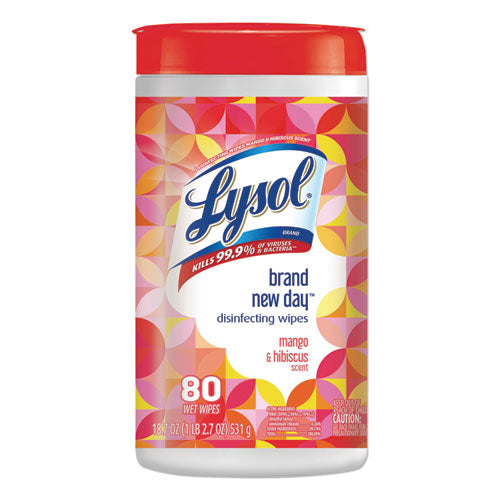 Lysol Disinfecting Wipes Mango and Hibiscus 80 Wipes 97181