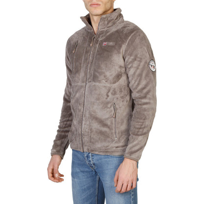 Geographical Norway Upload Taupe Grey Men's Sweater
