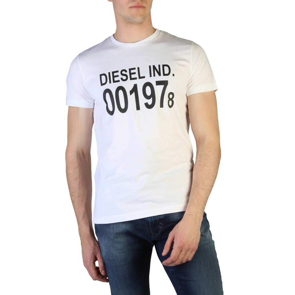 Diesel T-Diego Graphic White Men's T-Shirt 00SASA0AAXJ