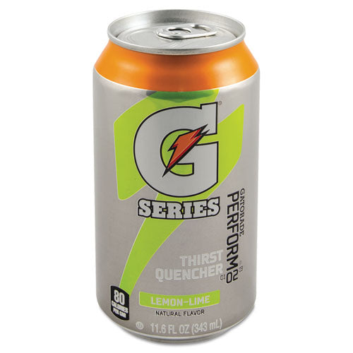 Gatorade Thirst Quencher Lemon-Lime Flavor 11.6 oz Can (24 Pack) 00901