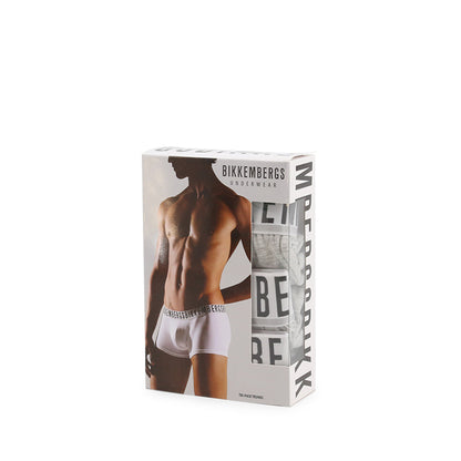Bikkembergs 3-Pack Boxer Briefs Grey Melange Men's Underwear 221BKK1UTR01TR0033