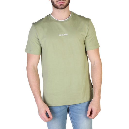 Calvin Klein Organic Cotton Logo Green Men's T-Shirt K10K107845LJ9