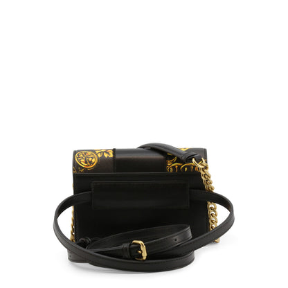 Versace Jeans Couture Baroque Logo Black Women's Crossbody Bag 71VA4B48-ZS082-G89