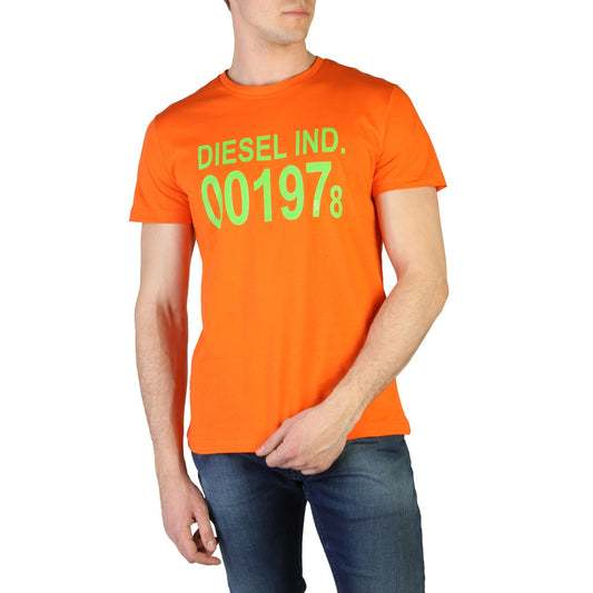 Diesel T-Diego Graphic Orange Men's T-Shirt 00SASA0AAXJ