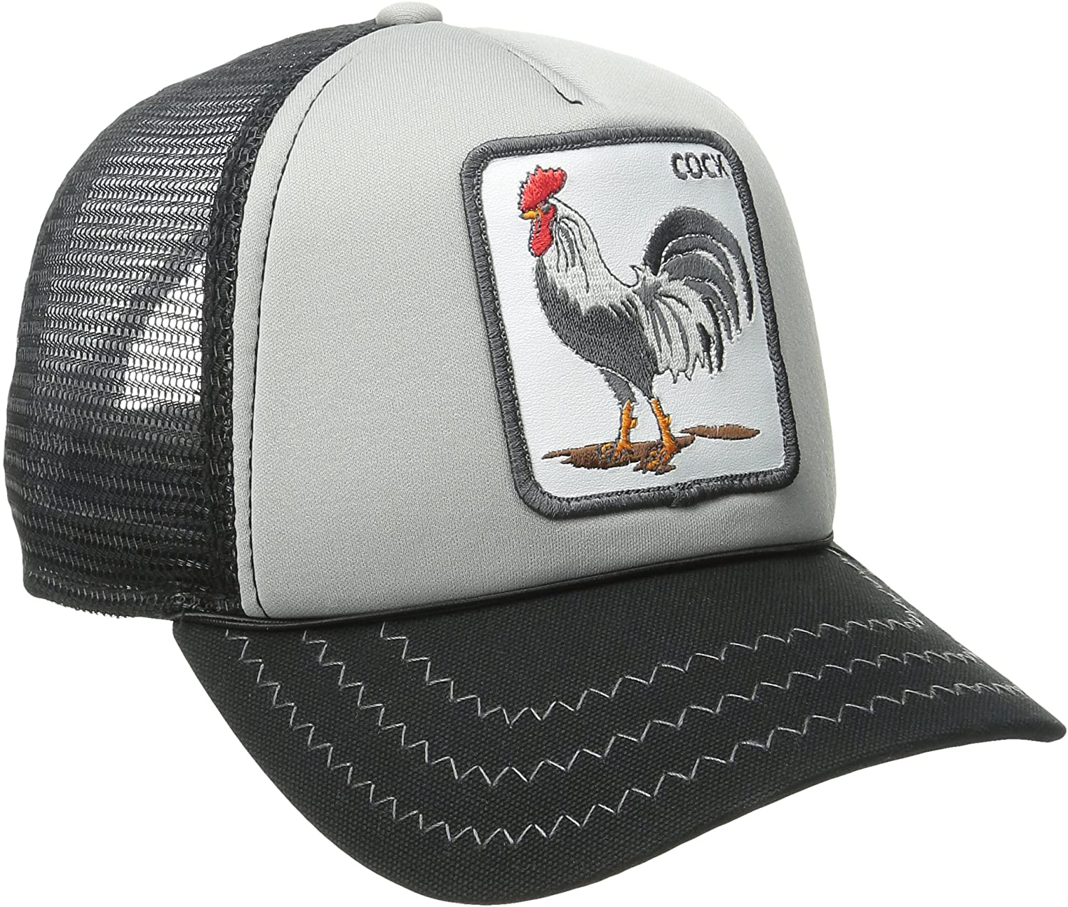 Goorin Bros Black/Grey Rooster Men's Trucker Hat