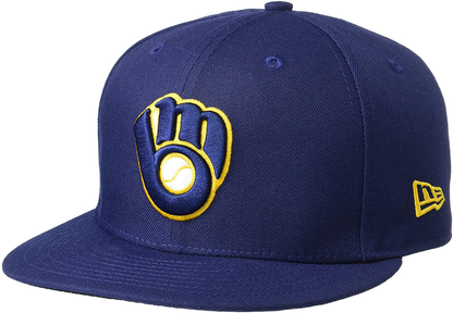 New Era 59FIFTY MLB Milwaukee Brewers Navy Fitted Hat 70361063