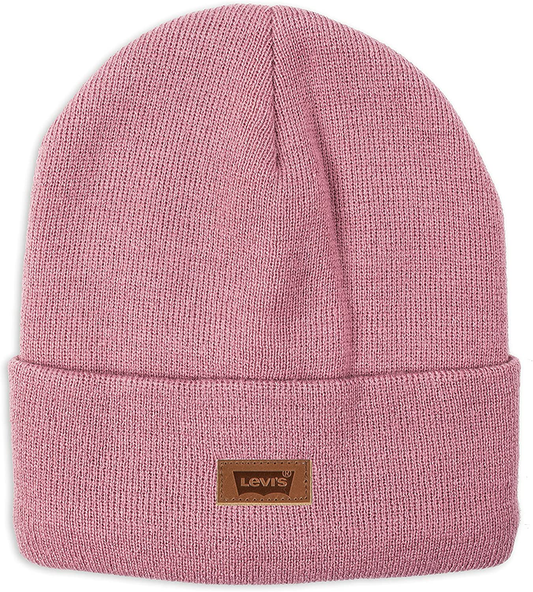 Levi's Knit Cuffed Pink Solid Men's Beanie