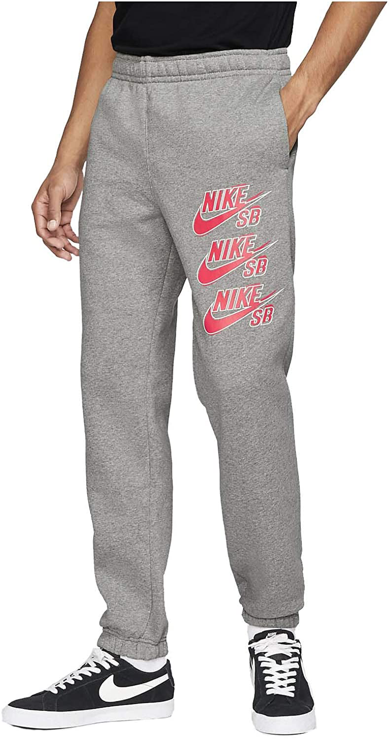 Nike Sportswear Standard Fit Fleece Heather Grey Men's Jogger Pants BV2737