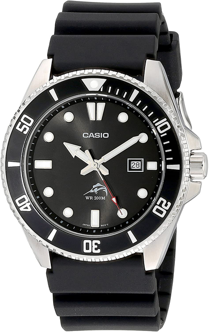 Casio Duro Analog 200M Black Men's Watch MDV106-1A