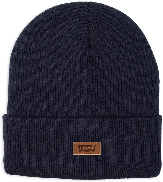 Levi's Knit Cuffed Navy Solid Men's Beanie