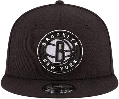 New Era 9FIFTY NBA Brooklyn Nets 2020 Official Team Color Adjustable Black Snapback Hat