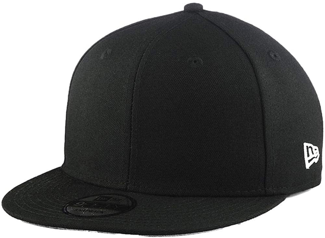 New Era 9FIFTY Blank Custom Adjustable Black Snapback Cap
