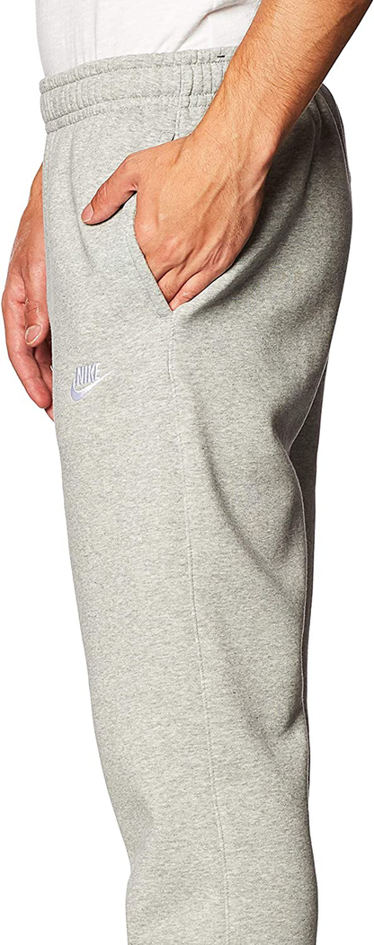 Nike Sportswear Standard Fit Fleece Dark Grey Heather/Matte Silver/White Men's Jogger Pants BV2737-063