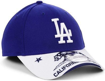 New Era 39THIRTY MLB Los Angeles Dodgers Team Classic Flex Blue Stretch Fit Hat