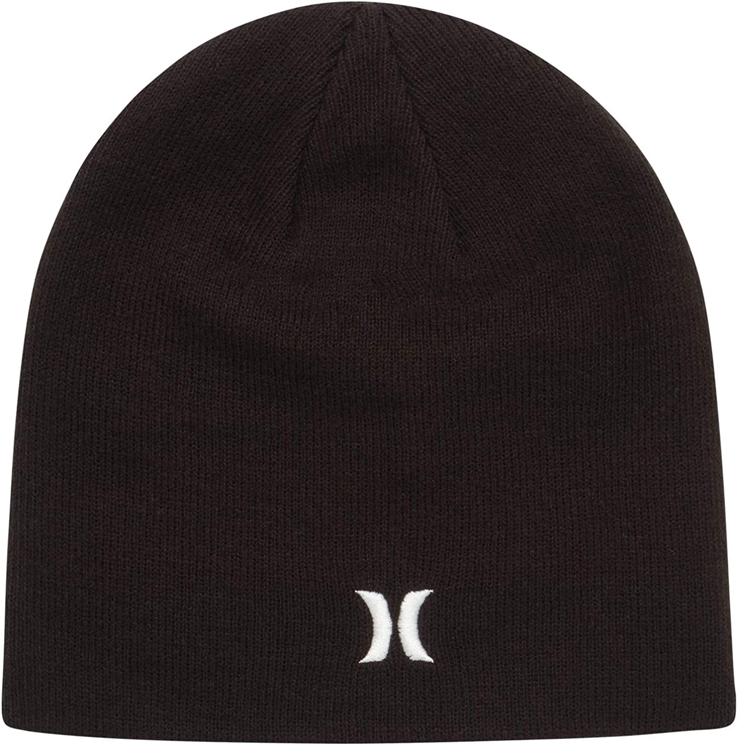 Hurley Black Icon Classic and Black Icon Cuffed Men's Beanie (2 Pack)