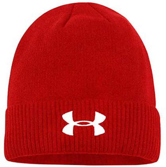 Under Armor Classic Embroidered Knit Red Beanie