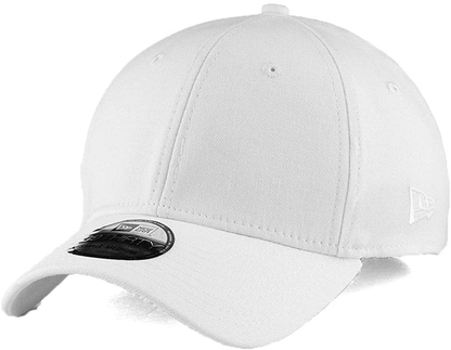 New Era 39THIRTY Blank Custom White Stretch Fit Cap