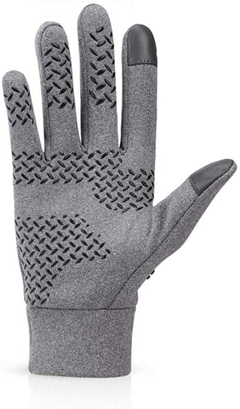 Kenneth Cole Anti-Slip E-Tip Touchscreen Thermal Knit Grey Gloves
