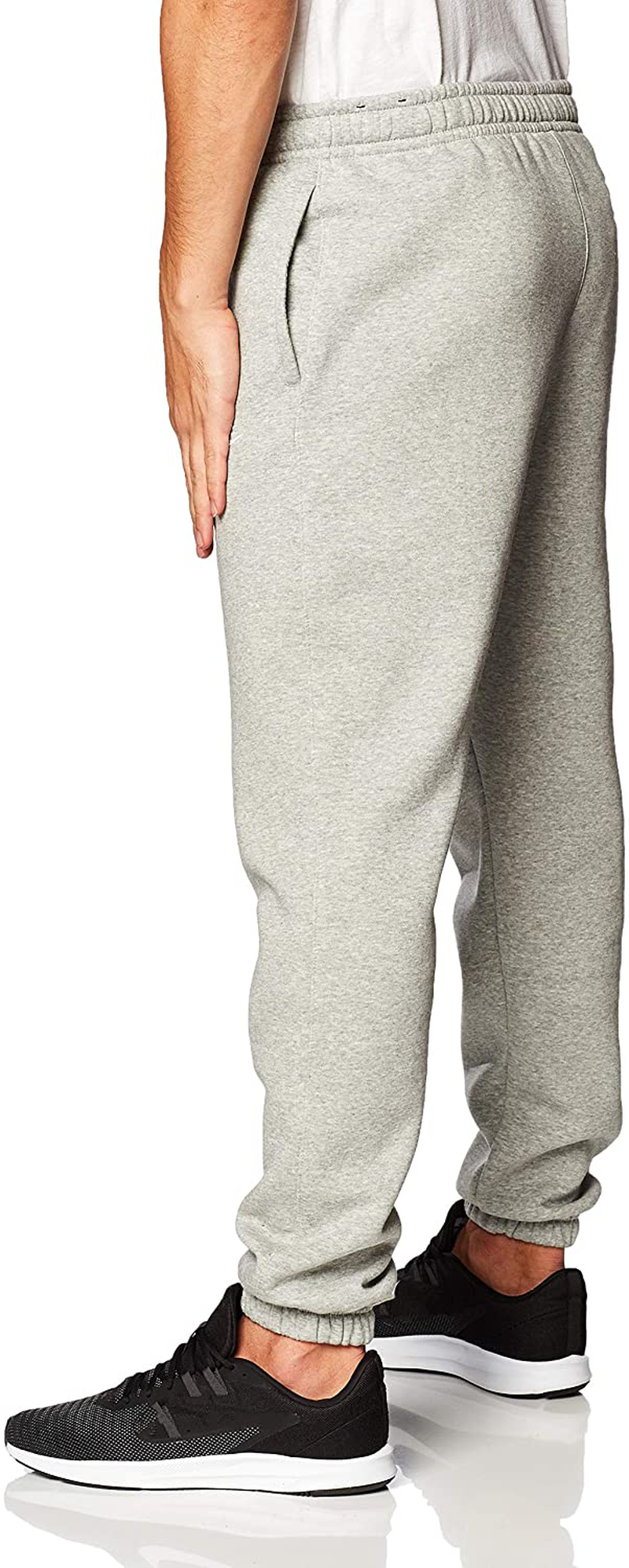 Nike Sportswear Standard Fit Fleece Dark Grey Heather/Matte Silver/White Men's Jogger Pants BV2737-063
