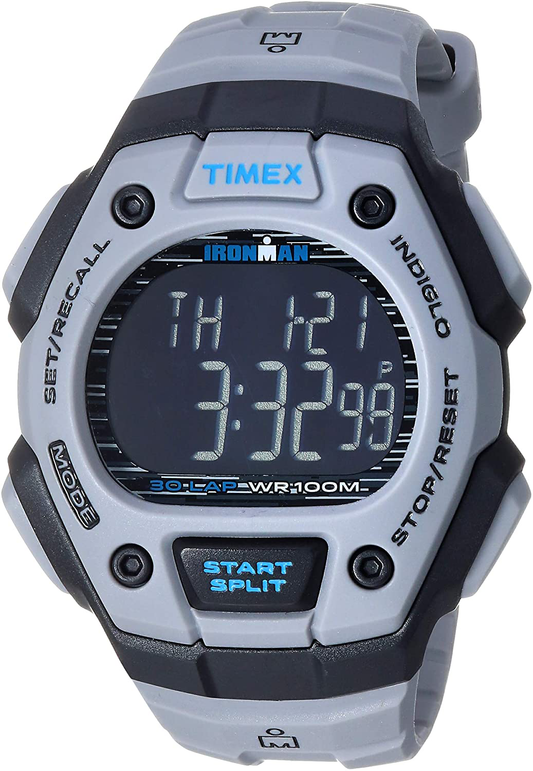 Timex Ironman Classic 30 Full-Size 38mm Grey/Black/Negative Watch TW5M24300