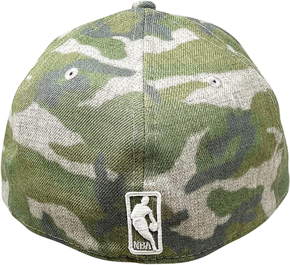 New Era 59FIFTY NBA LA Los Angeles Lakers Oatmeal Woodland Green Camouflage Fitted Hat 21152077