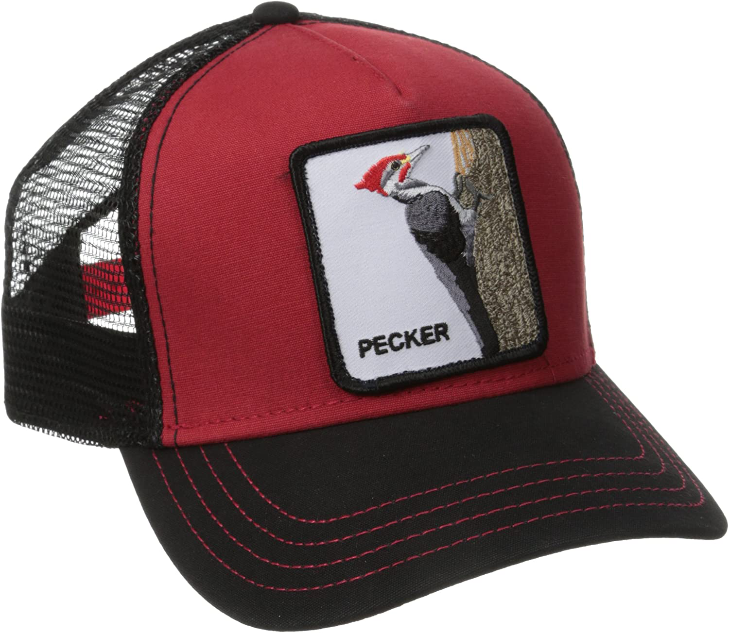 Goorin Bros Black/Red Woodpecker Men's Trucker Hat