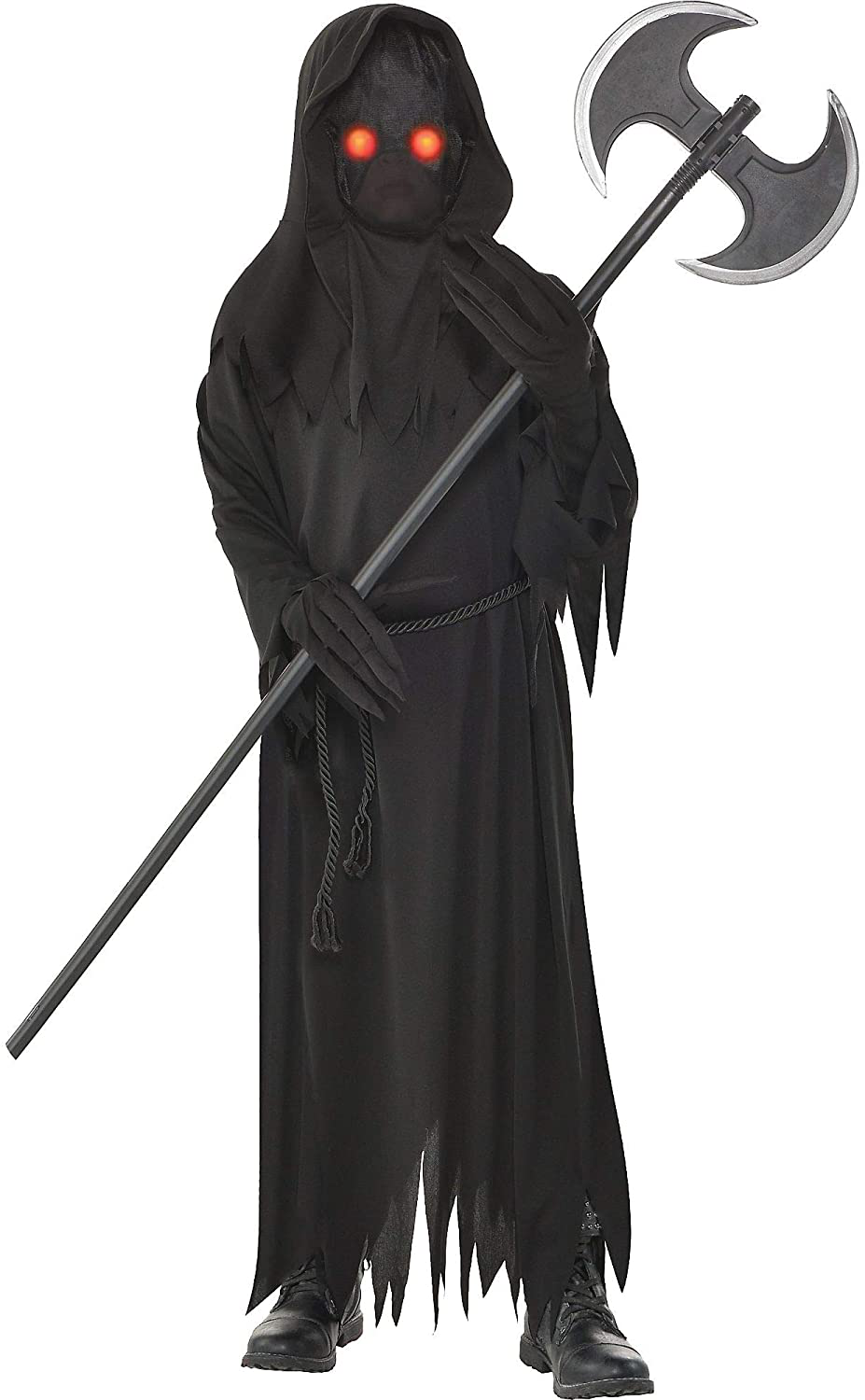 Amscan Light Up Glaring Grim Reaper Boys Costume (Includes Robe, Mask, Belt, Gloves) X-Large