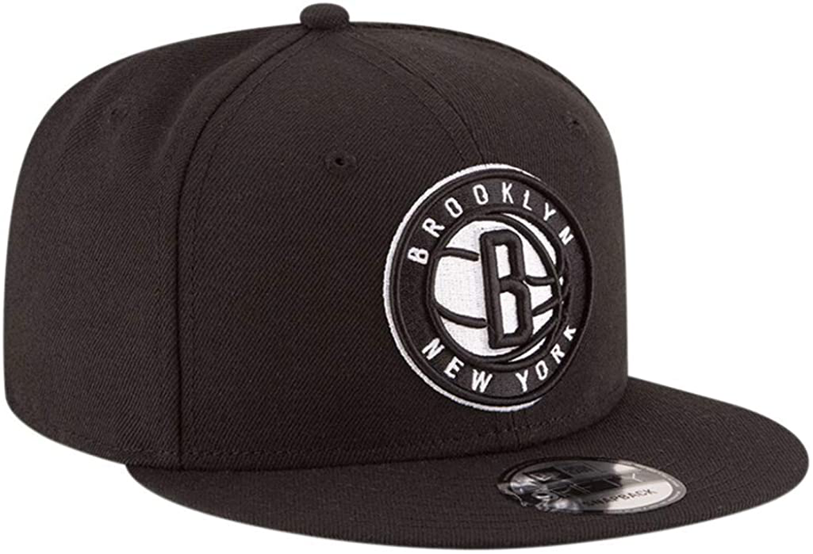 New Era 9FIFTY NBA Brooklyn Nets 2020 Official Team Color Adjustable Black Snapback Hat